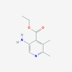 molecular formula C10H14N2O2 B11773088 Ethyl-5-amino-2,3-dimethylisonicotinate 