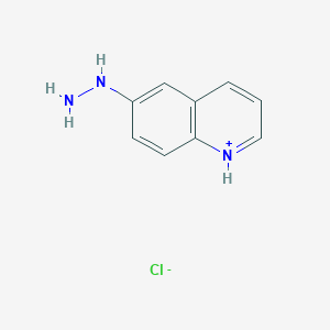 molecular formula C9H10ClN3 B11773144 6-Hydrazinylquinolin-1-ium chloride 