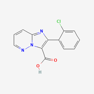molecular formula C13H8ClN3O2 B11773222 2-(2-Chlorophenyl)imidazo[1,2-B]pyridazine-3-carboxylic acid CAS No. 1956331-42-2