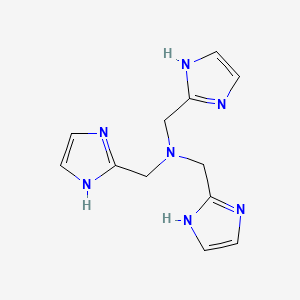 molecular formula C12H15N7 B11773246 Tris((1H-imidazol-2-yl)methyl)amine 