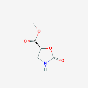 molecular formula C5H7NO4 B11773251 (R)-methyl 2-oxooxazolidine-5-carboxylate 