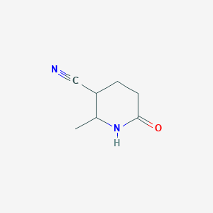 molecular formula C7H10N2O B11773268 2-Methyl-6-oxopiperidine-3-carbonitrile 