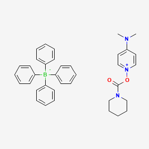 molecular formula C37H40BN3O2 B11773288 4-(Dimethylamino)-1-((piperidine-1-carbonyl)oxy)pyridin-1-ium tetraphenylborate CAS No. 308089-06-7