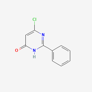 molecular formula C10H7ClN2O B11773376 6-Chloro-2-phenylpyrimidin-4(3H)-one 