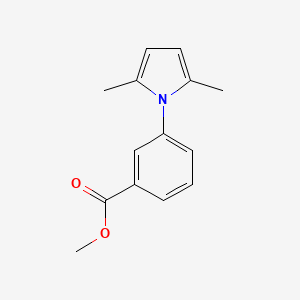 molecular formula C14H15NO2 B11773393 Methyl 3-(2,5-dimethyl-1H-pyrrol-1-yl)benzoate CAS No. 26165-64-0