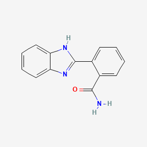 molecular formula C14H11N3O B11773508 2-(1H-Benzo[d]imidazol-2-yl)benzamide 