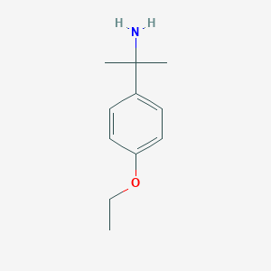 molecular formula C11H17NO B117736 2-(4-Ethoxyphenyl)propan-2-amine CAS No. 153002-40-5