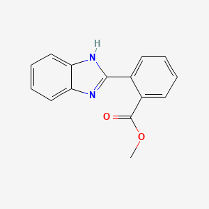 molecular formula C15H12N2O2 B11773693 Methyl 2-(1H-benzo[d]imidazol-2-yl)benzoate 