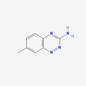 molecular formula C8H8N4 B11773732 7-Methyl-1,2,4-benzotriazin-3-amine CAS No. 27238-39-7