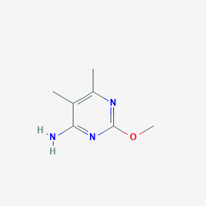 molecular formula C7H11N3O B11773787 2-Methoxy-5,6-dimethylpyrimidin-4-amine 