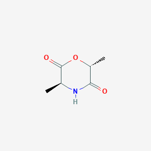 molecular formula C6H9NO3 B11773815 (3S,6R)-3,6-Dimethylmorpholine-2,5-dione 