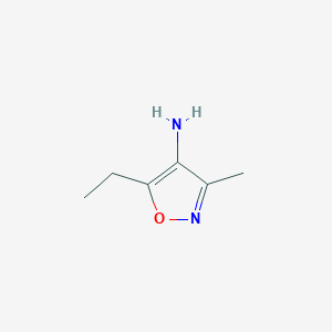 molecular formula C6H10N2O B11773817 5-Ethyl-3-methylisoxazol-4-amine 