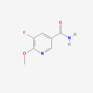 molecular formula C7H7FN2O2 B11773886 5-Fluoro-6-methoxynicotinamide 