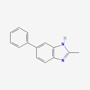 molecular formula C14H12N2 B11773943 2-Methyl-5-phenyl-1H-benzo[d]imidazole 