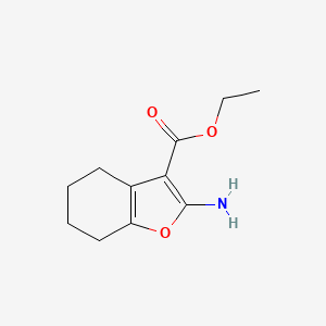 molecular formula C11H15NO3 B11773945 Ethyl 2-amino-4,5,6,7-tetrahydrobenzofuran-3-carboxylate 
