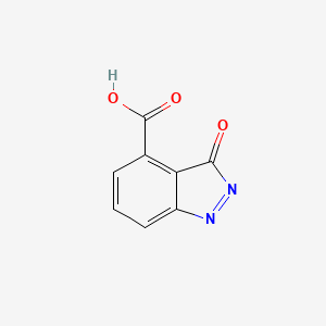 molecular formula C8H4N2O3 B11774019 3-Oxo-3H-indazole-4-carboxylic acid 
