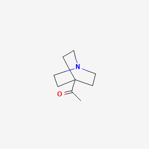 molecular formula C9H15NO B11774146 1-(Quinuclidin-4-yl)ethanone 