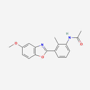 N-[3-(5-methoxy-1,3-benzoxazol-2-yl)-2-methylphenyl]acetamide