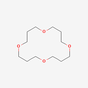 molecular formula C12H24O4 B11774170 1,5,9,13-Tetraoxacyclohexadecane CAS No. 295-89-6