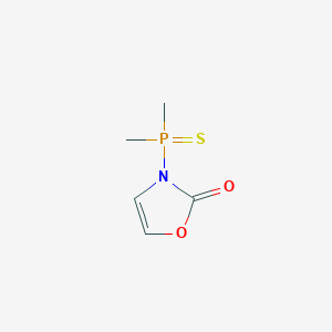 molecular formula C5H8NO2PS B117742 3-Dimethylphosphinothioyl-2(3H)-oxazolone CAS No. 152645-23-3