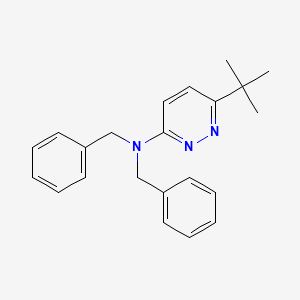 molecular formula C22H25N3 B11774277 N,N-Dibenzyl-6-(tert-butyl)pyridazin-3-amine 