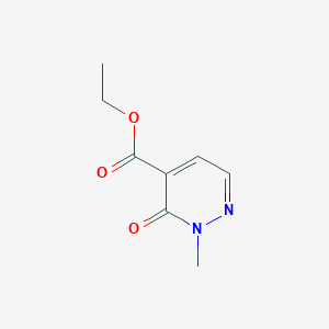 molecular formula C8H10N2O3 B11774287 Ethyl 2-methyl-3-oxo-2,3-dihydropyridazine-4-carboxylate 
