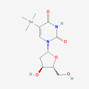 molecular formula C12H20N2O5Sn B117743 5-(Trimethylstannyl)-2'-deoxyuridine CAS No. 146629-34-7
