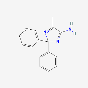molecular formula C16H15N3 B11774375 5-Methyl-2,2-diphenyl-2H-imidazol-4-amine 