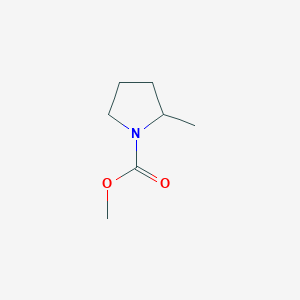 molecular formula C7H13NO2 B11774409 Methyl 2-methylpyrrolidine-1-carboxylate 