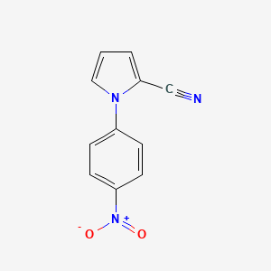 molecular formula C11H7N3O2 B11774487 1-(4-Nitrophenyl)-1H-pyrrole-2-carbonitrile 