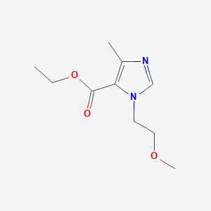 molecular formula C10H16N2O3 B11774490 Ethyl 1-(2-methoxyethyl)-4-methyl-1H-imidazole-5-carboxylate 