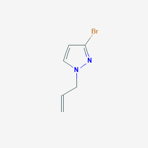 molecular formula C6H7BrN2 B11774530 1-Allyl-3-bromo-1H-pyrazole 