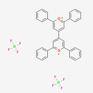 molecular formula C34H24B2F8O2 B11774564 2,2',6,6'-Tetraphenyl-[4,4'-bipyran]-1,1'-diium tetrafluoroborate CAS No. 42559-29-5