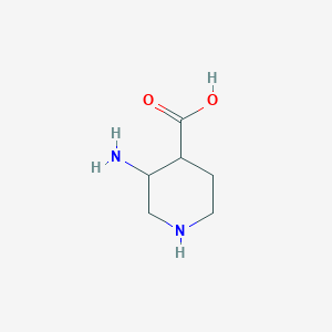 molecular formula C6H12N2O2 B11774600 3-Aminopiperidine-4-carboxylic acid 