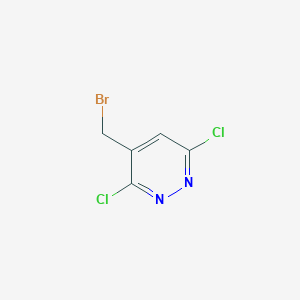 molecular formula C5H3BrCl2N2 B11774647 4-(Bromomethyl)-3,6-dichloropyridazine 