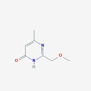 molecular formula C7H10N2O2 B11774668 2-(Methoxymethyl)-6-methylpyrimidin-4(1H)-one CAS No. 3122-74-5