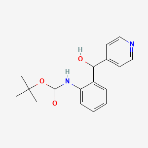 molecular formula C17H20N2O3 B11774674 tert-Butyl (2-(hydroxy(pyridin-4-yl)methyl)phenyl)carbamate 