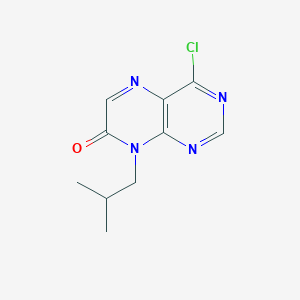 molecular formula C10H11ClN4O B11774764 4-Chloro-8-isobutylpteridin-7(8H)-one 
