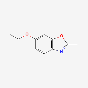 molecular formula C10H11NO2 B11774836 Benzoxazole, 6-ethoxy-2-methyl- CAS No. 5078-08-0