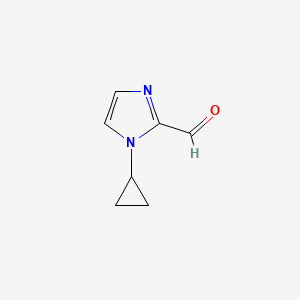 molecular formula C7H8N2O B11774855 1-cyclopropyl-1H-imidazole-2-carbaldehyde 