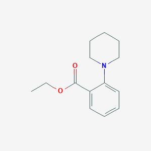 molecular formula C14H19NO2 B11775025 Ethyl 2-(piperidin-1-yl)benzoate 