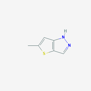 molecular formula C6H6N2S B11775030 5-Methyl-1H-thieno[3,2-C]pyrazole 