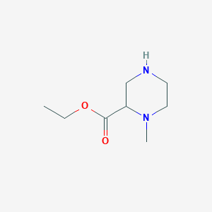 molecular formula C8H16N2O2 B11775086 Ethyl 1-methylpiperazine-2-carboxylate CAS No. 476493-07-9