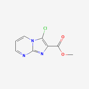 molecular formula C8H6ClN3O2 B11775155 Methyl 3-chloroimidazo[1,2-a]pyrimidine-2-carboxylate 