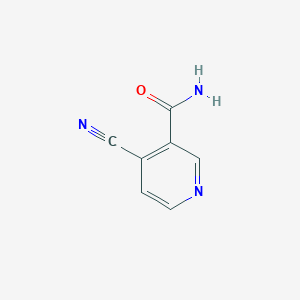 molecular formula C7H5N3O B11775182 4-Cyanonicotinamide CAS No. 3423-44-7