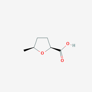 molecular formula C6H10O3 B11775290 (2S,5S)-5-Methyltetrahydrofuran-2-carboxylic acid 