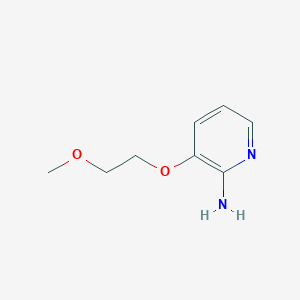 molecular formula C8H12N2O2 B11775360 3-(2-Methoxyethoxy)pyridin-2-amine 