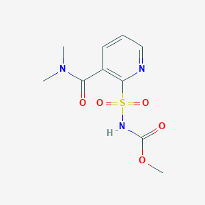 molecular formula C10H13N3O5S B117754 [[3-[(二甲氨基)羰基]-2-吡啶基]磺酰基]氨基甲酸甲酯 CAS No. 144098-18-0