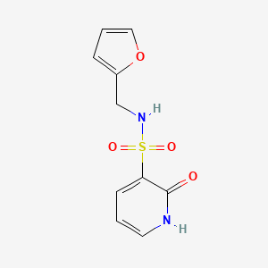 molecular formula C10H10N2O4S B11775440 N-(Furan-2-ylmethyl)-2-oxo-1,2-dihydropyridine-3-sulfonamide 