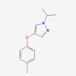 molecular formula C12H13IN2O B11775479 4-(4-Iodophenoxy)-1-isopropyl-1H-pyrazole 